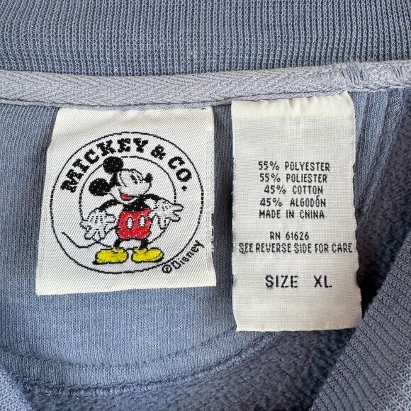 VTG Mickey & Co Fleece Legendary Series Embroidered Sweatshirt Size XL Disney - Picture 6 of 14